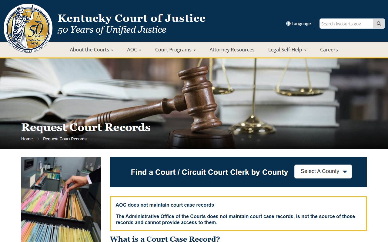 Leslie County Court records request guidance