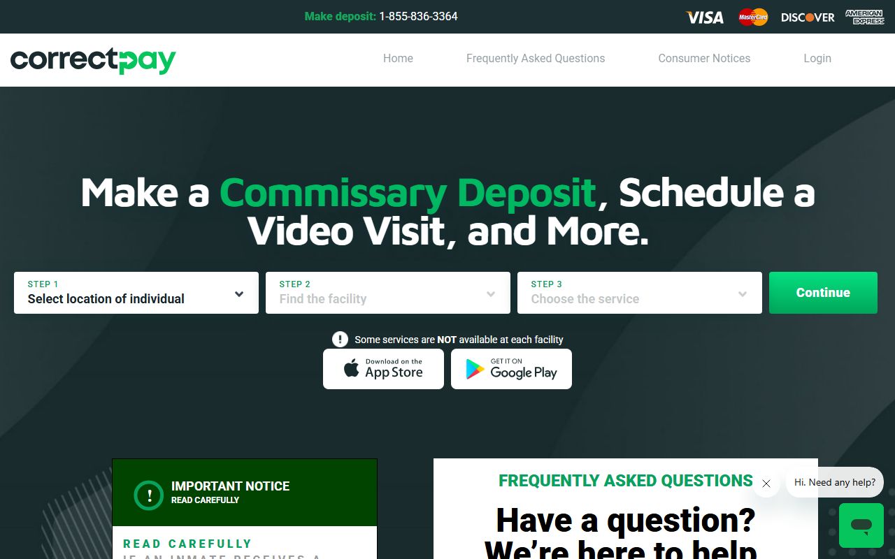 Leslie County inmate records CorrectPay funds vendor